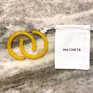 Machete Yellow Grande Hoops
